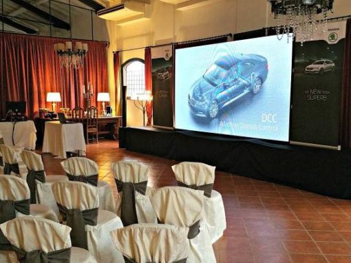 Ledwall da interni per presentazione nuovo modello